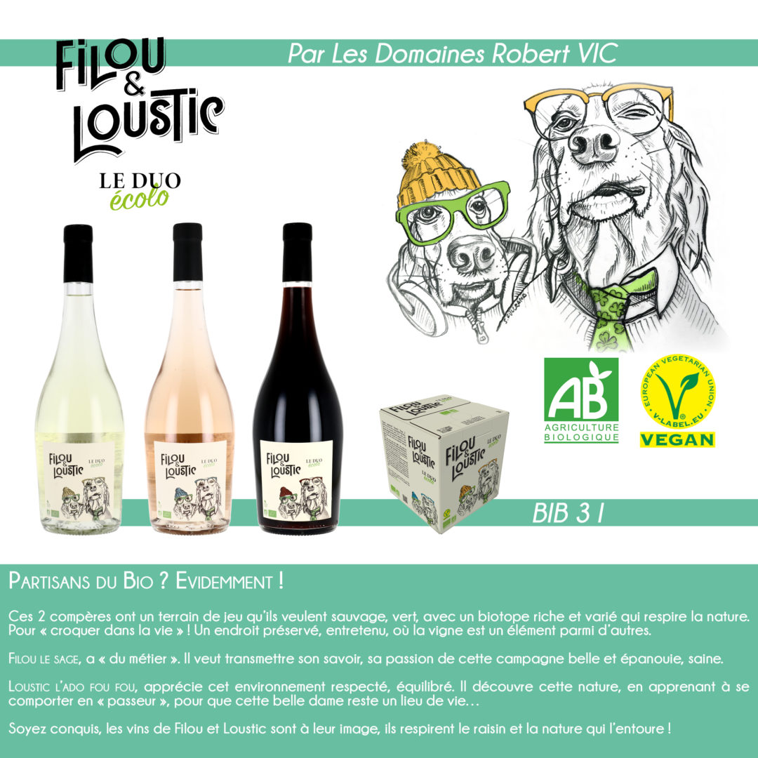 Filou et Loustic gamme bio